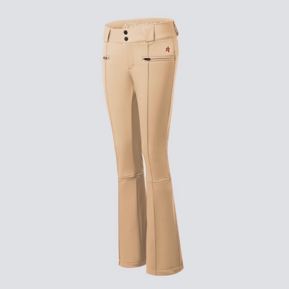 NWT Perfect moment Aurora flared ski pants in beige